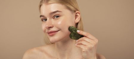 smiley-woman-holding-tool-close-up
